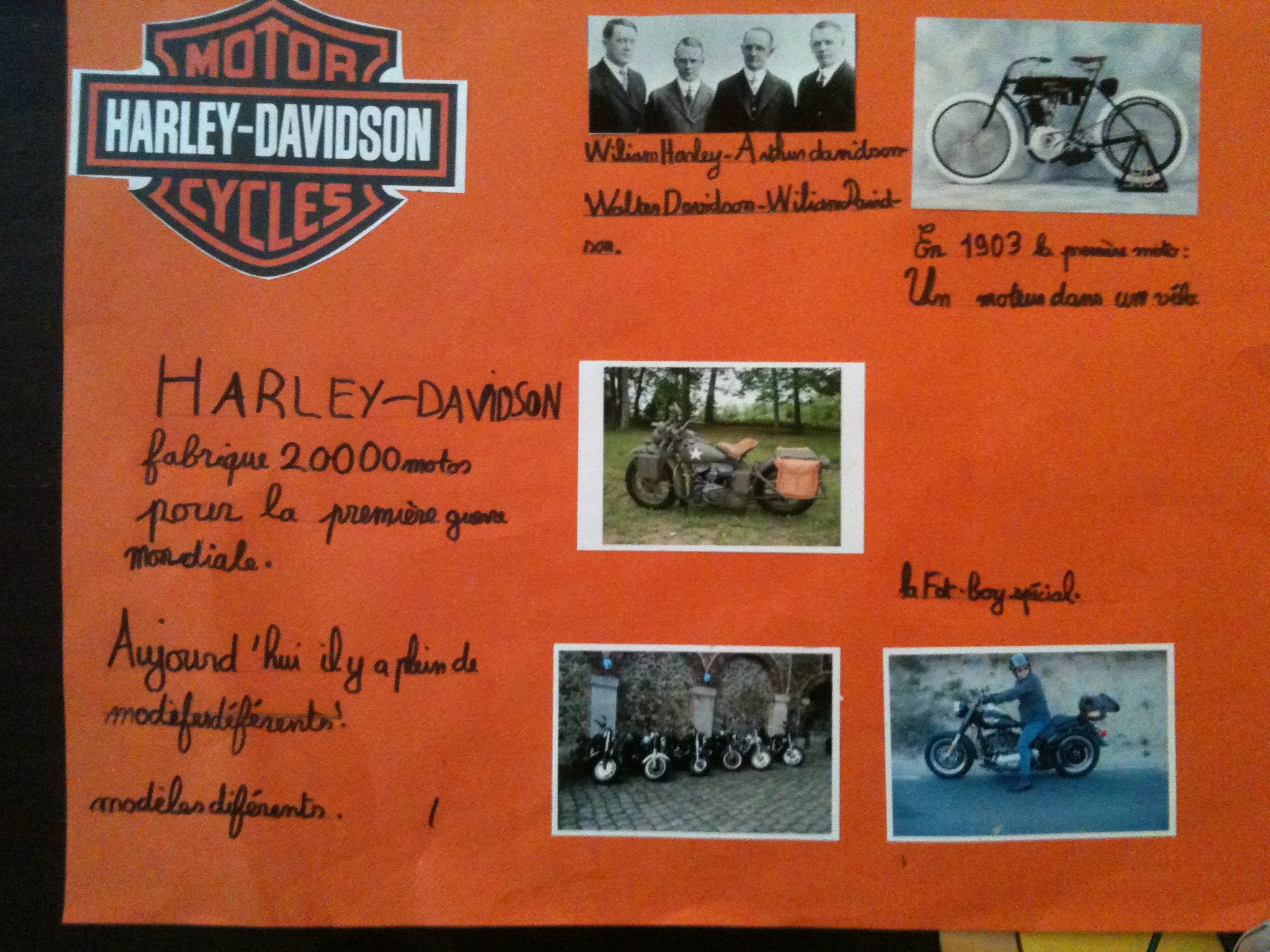 Exposé de mon fils en CE1