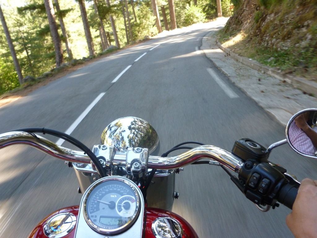 Descente après le passage du Col de Vergio